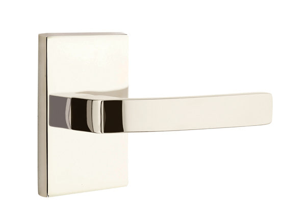 Emtek Breslin Lever with Modern Rectangular Rosette