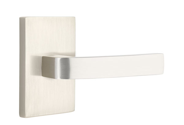 Emtek Breslin Lever with Modern Rectangular Rosette