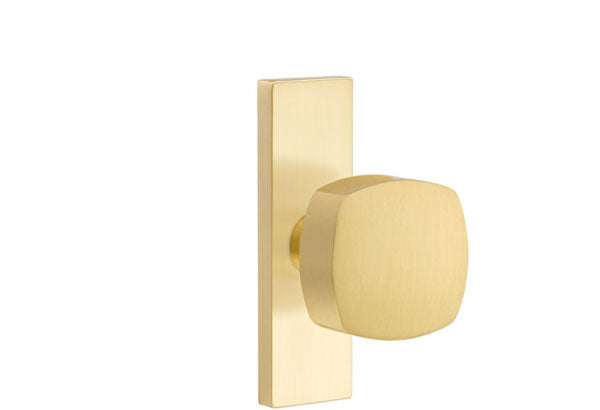 Emtek Stretto Narrow Trim Locksets with Freestone Knob
