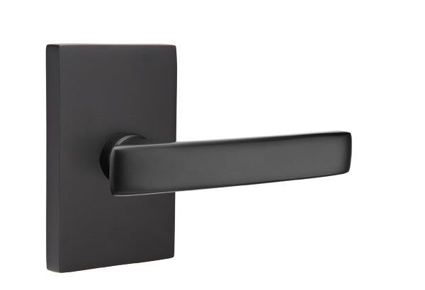 Emtek Geneva Lever with Modern Rectangular Rosette
