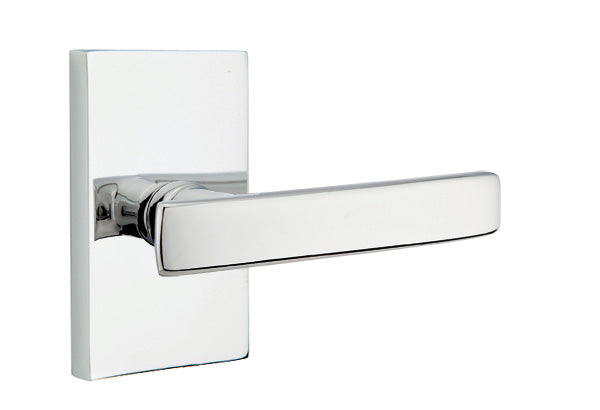 Emtek Geneva Lever with Modern Rectangular Rosette