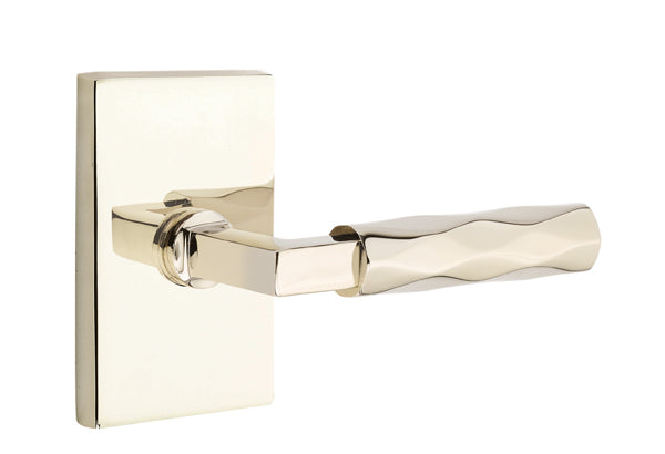 Emtek Select L Square Tribeca Lever Modern Rectangular Rosette