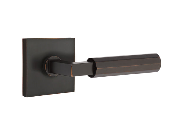 Emtek Select L Square Faceted Lever Square Rosette