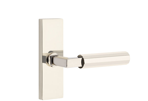 Emtek Stretto Narrow Trim Locksets with L-Square Faceted Lever