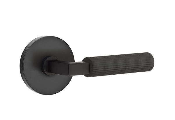 Emtek Select L Square Straight Knurled Lever Disk Rosette