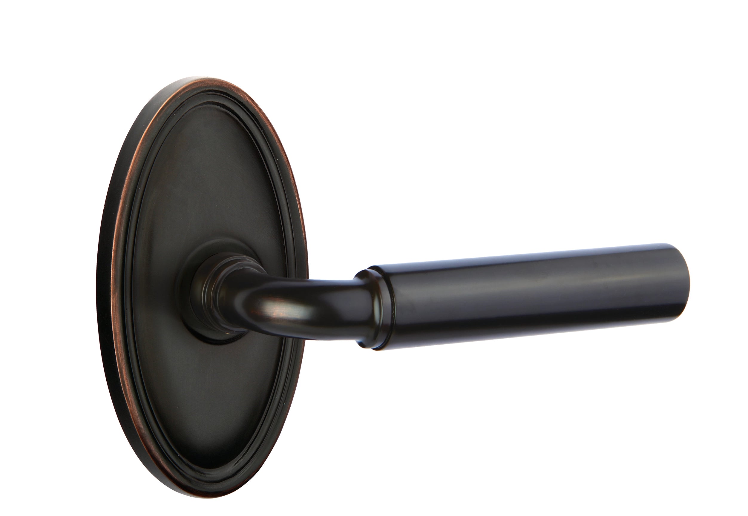 Emtek Manning Lever with Oval Rosette - Classic Brass