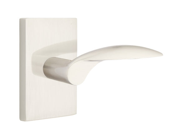Emtek Mercury Lever with Modern Rectangular Rosette
