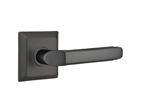 Emtek Milano Lever with Quincy Rosette - Classic Brass