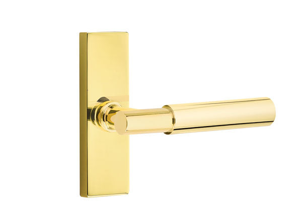 Emtek Stretto Narrow Trim Locksets with Myles Lever