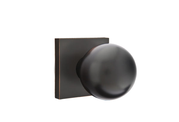 Emtek Orb Knob with Square Rosette