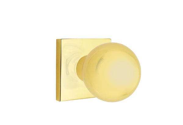 Emtek Orb Knob with Square Rosette