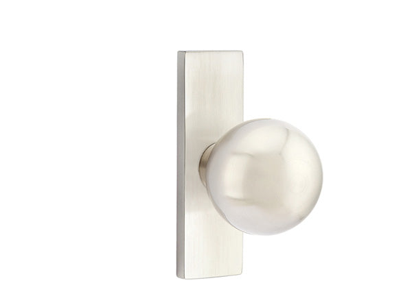 Emtek Stretto Narrow Trim Locksets with Orb Knob