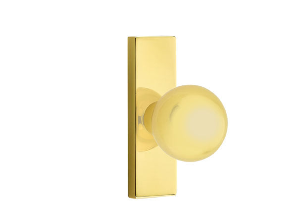 Emtek Stretto Narrow Trim Locksets with Orb Knob
