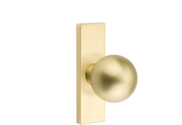 Emtek Stretto Narrow Trim Locksets with Orb Knob