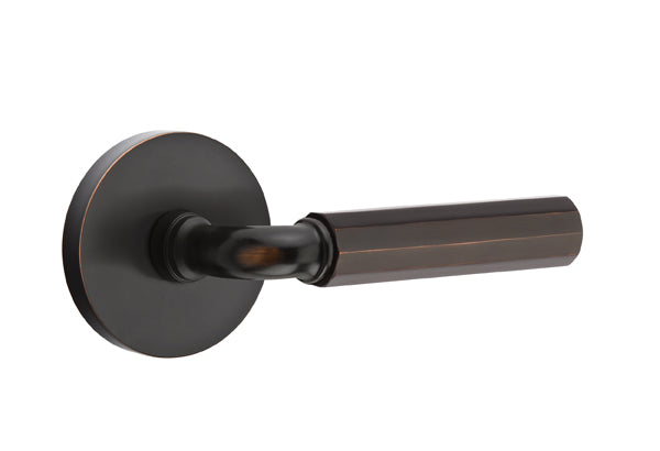 Emtek Select R-Bar Faceted Lever Disk Rosette