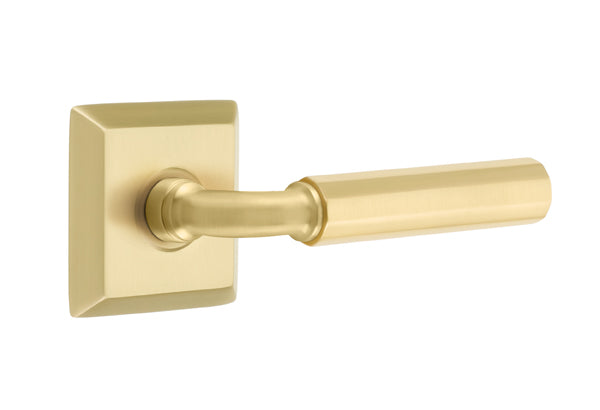 Emtek Select R-Bar Faceted Lever Quincy Rosette