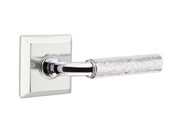 Emtek Select R-Bar Hammered Lever Quincy Rosette