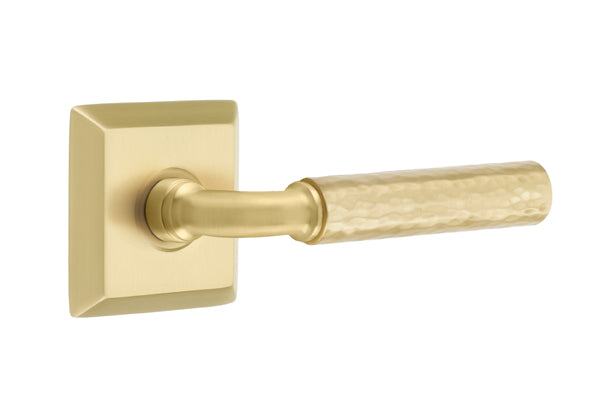 Emtek Select R-Bar Hammered Lever Quincy Rosette