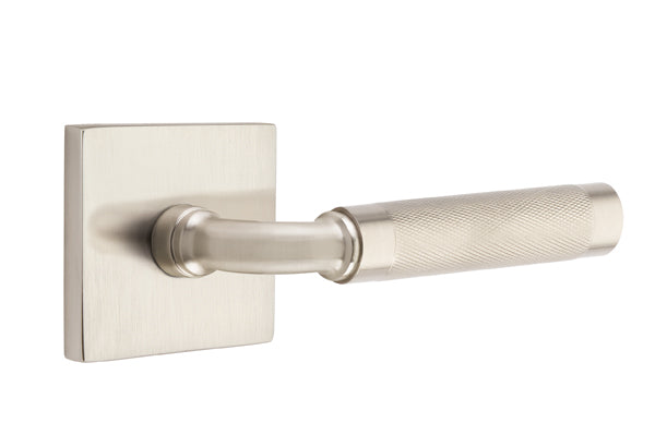 Emtek Select R-Bar Knurled Lever Square Rosette