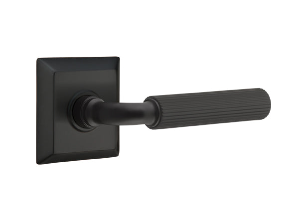 Emtek Select R-Bar Straight Knurled Lever Quincy Rosette