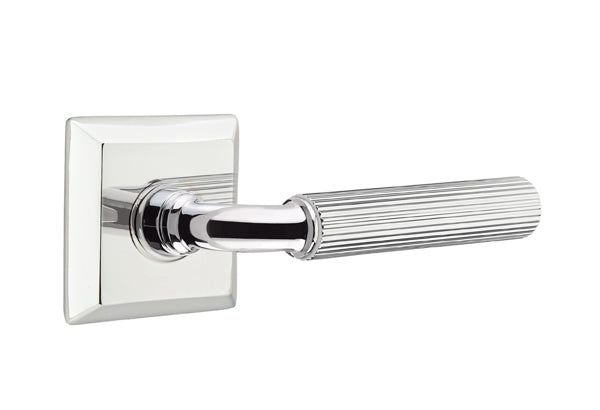 Emtek Select R-Bar Straight Knurled Lever Quincy Rosette