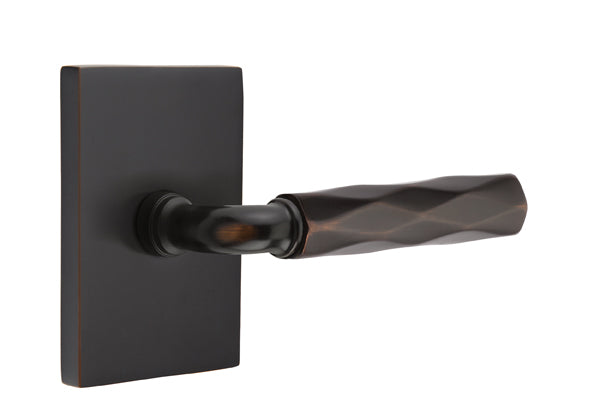 Emtek Select R-Bar Tribeca Lever Modern Rectangular Rosette
