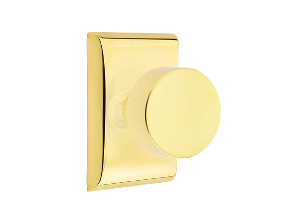 Emtek Round Knob with Neos Rosette