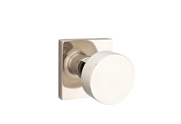 Emtek Round Knob with Square Rosette