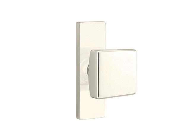 Emtek Stretto Narrow Trim Locksets with Square Knob