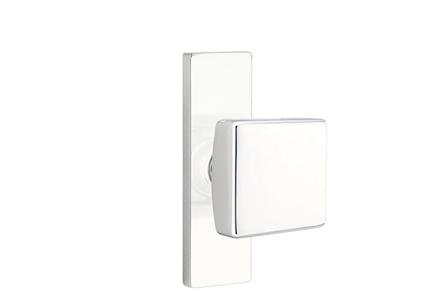 Emtek Stretto Narrow Trim Locksets with Square Knob