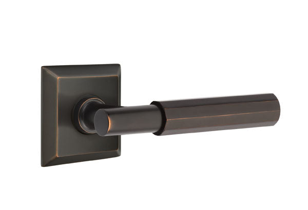 Emtek Select T-Bar Faceted Lever Quincy Rosette