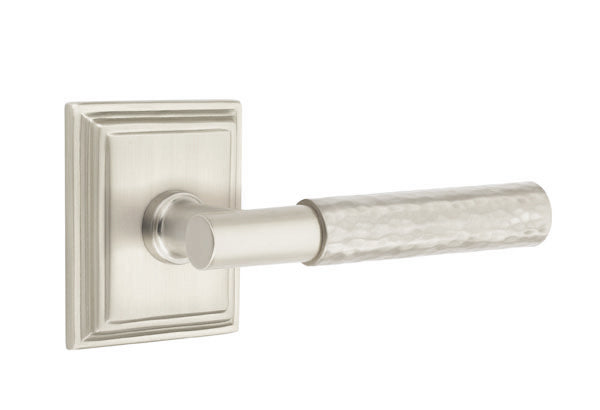 Emtek Select T-Bar Hammered Lever Wilshire Rosette