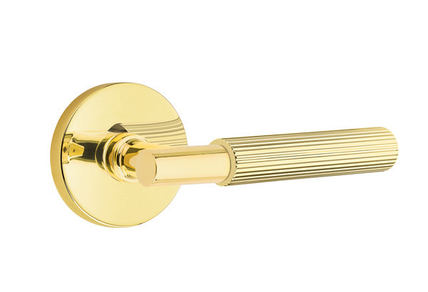 Emtek Select T-Bar Straight Knurled Lever Disk Rosette