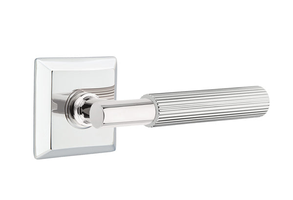 Emtek Select T-Bar Straight Knurled Lever Quincy Rosette