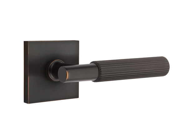 Emtek Select T-Bar Straight Knurled Lever Square Rosette