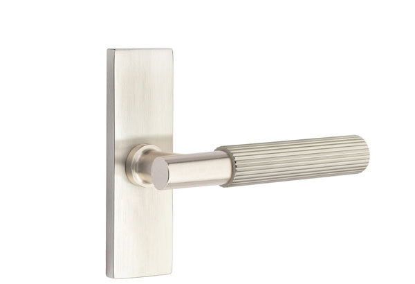 Emtek Stretto Narrow Trim Locksets with T-Bar Straight Knurled Lever