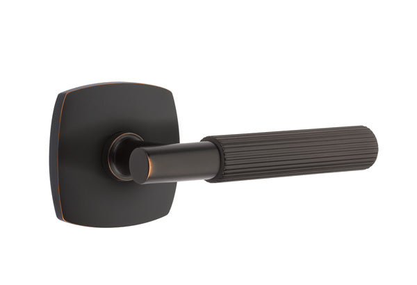 Emtek Select T-Bar Straight Knurled Lever Urban Modern Rosette