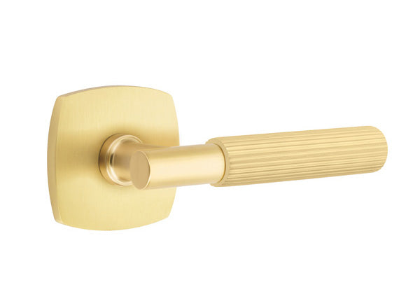 Emtek Select T-Bar Straight Knurled Lever Urban Modern Rosette