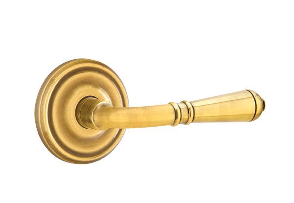 Emtek Door Handle - Turino Lever Regular Rosette - Classic Brass