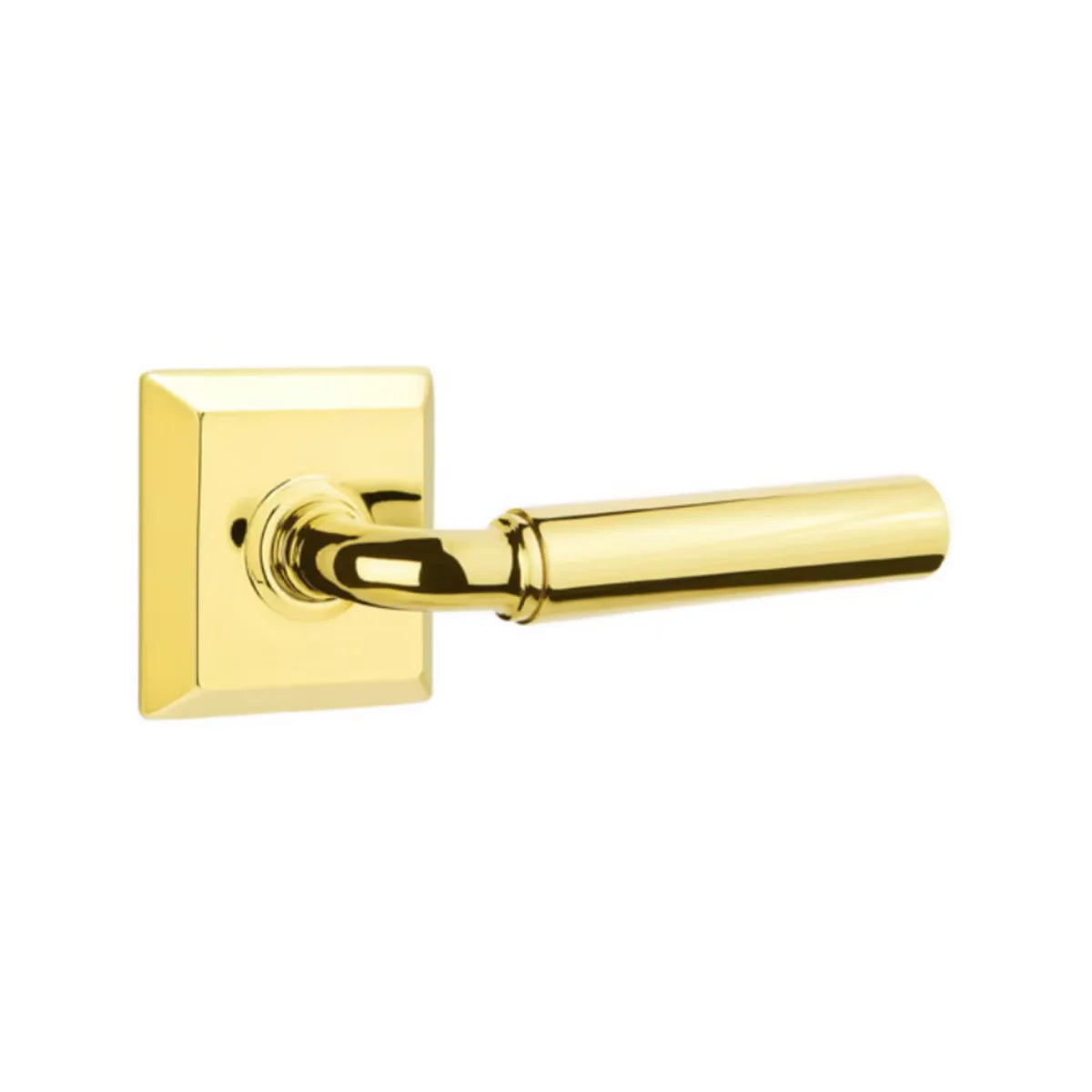 Emtek Manning Lever with Quincy Rosette - Classic Brass