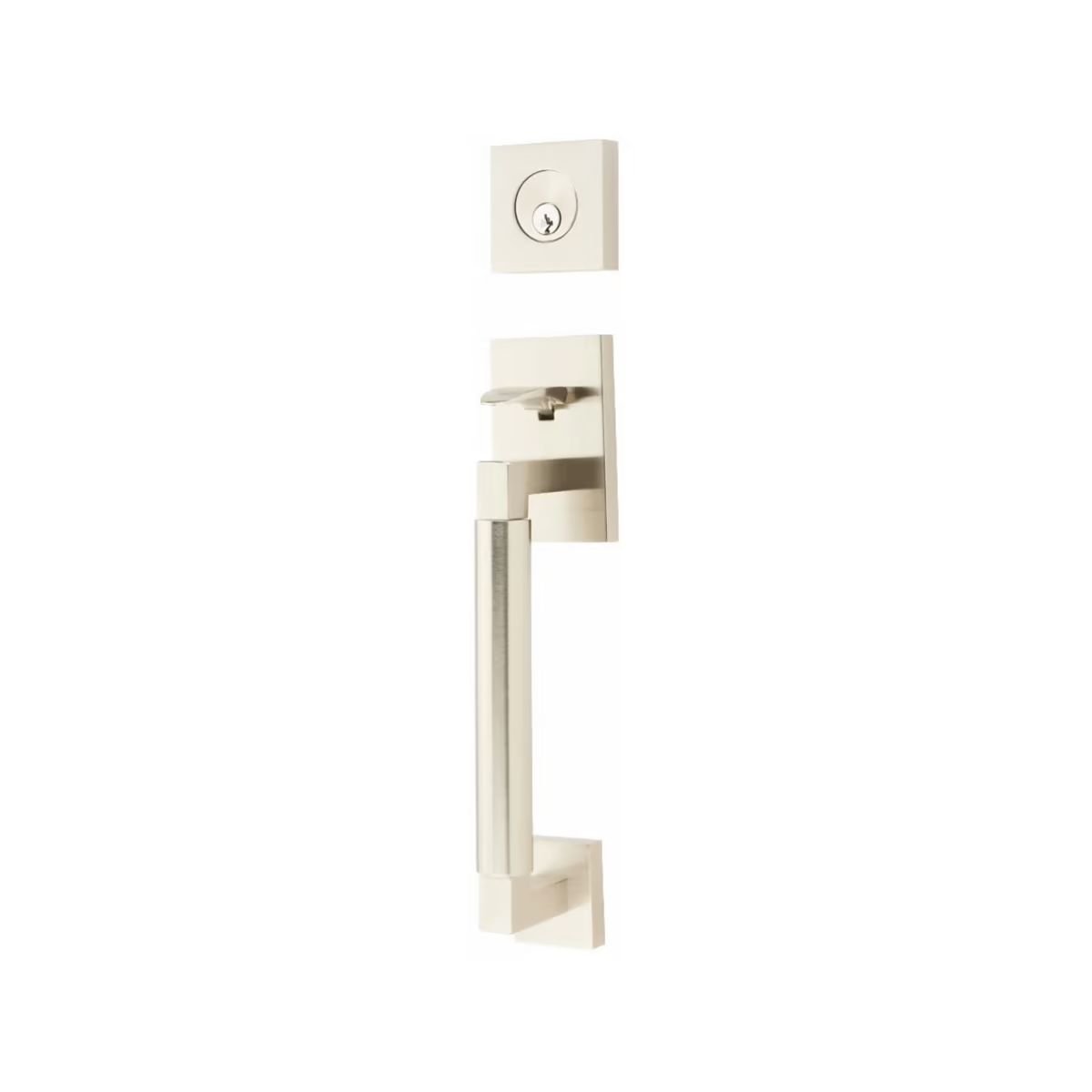 Emtek Brass Tubular Entrance Handlesets - Hercules Smooth Sectional