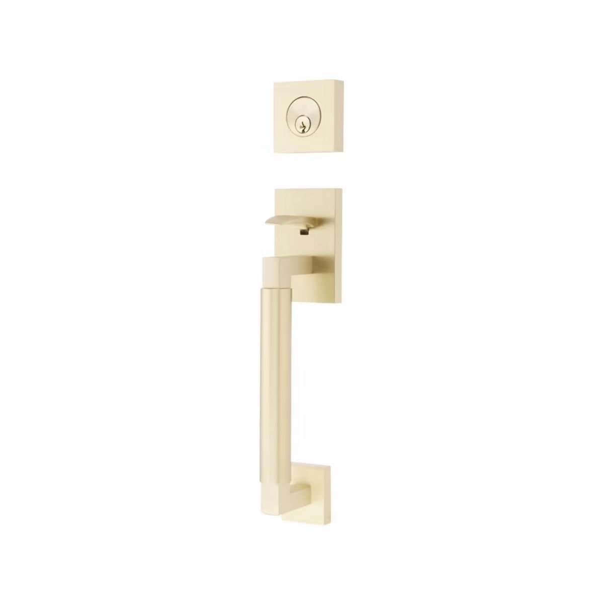 Emtek Brass Tubular Entrance Handlesets - Hercules Smooth Sectional