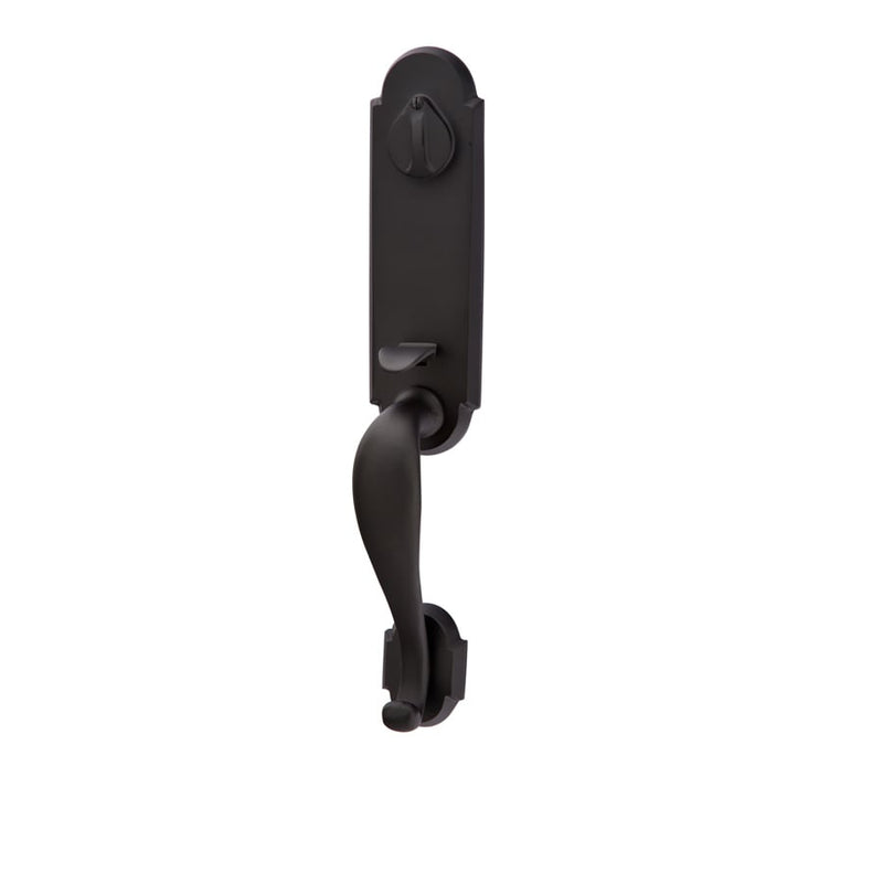 Emtek Sandcast Bronze Tubular Entrance Handlesets - Remington