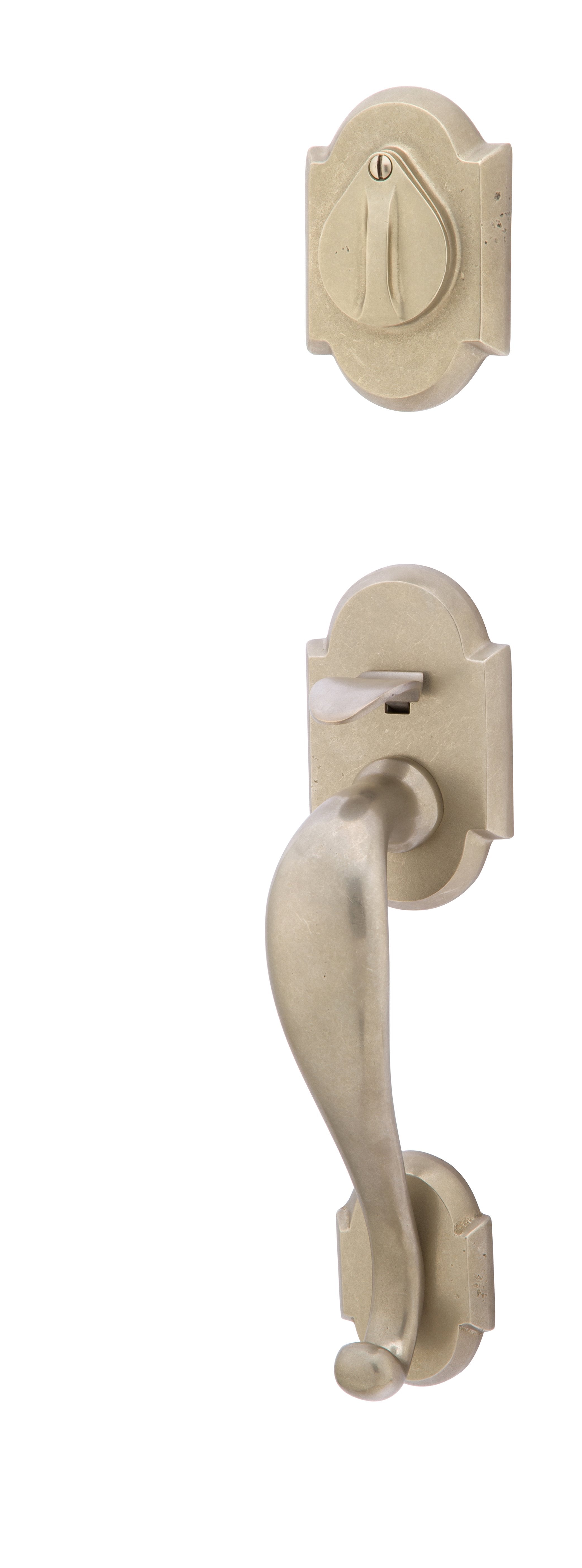 Emtek Sandcast Bronze Tubular Entrance Handlesets - Denver