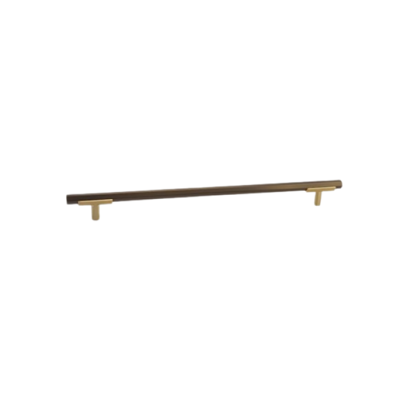 Hexagon Two Tone Appliance Pull - Brushed Gold Base 4776