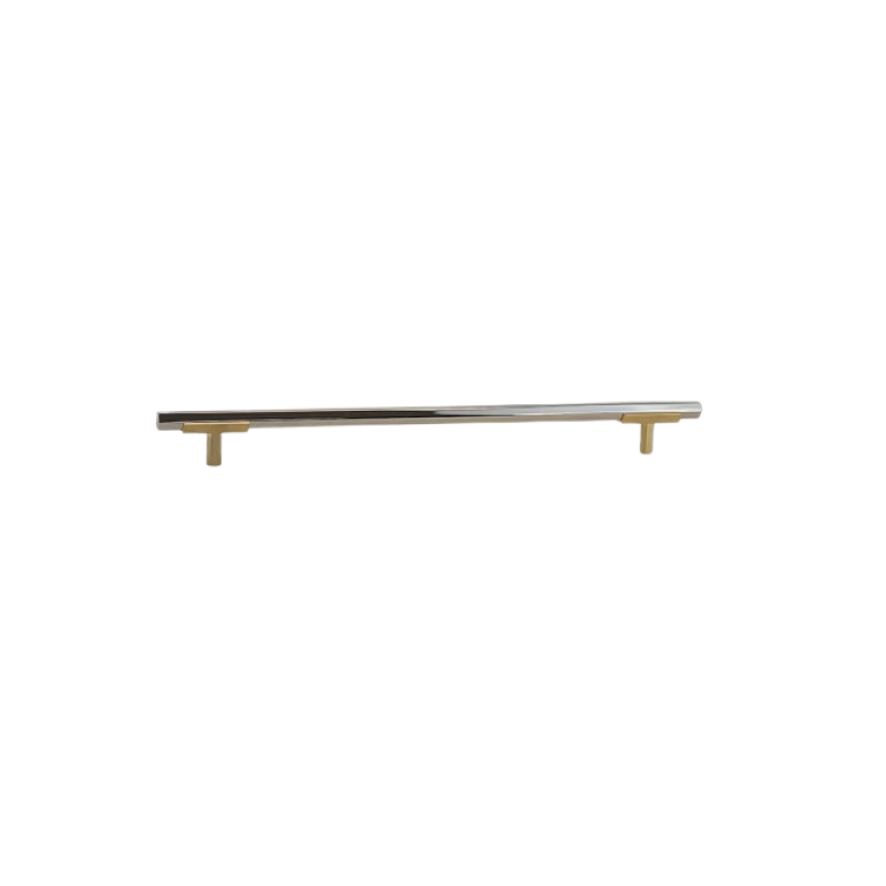 Hexagon Two Tone Appliance Pull - Brushed Gold Base 4776