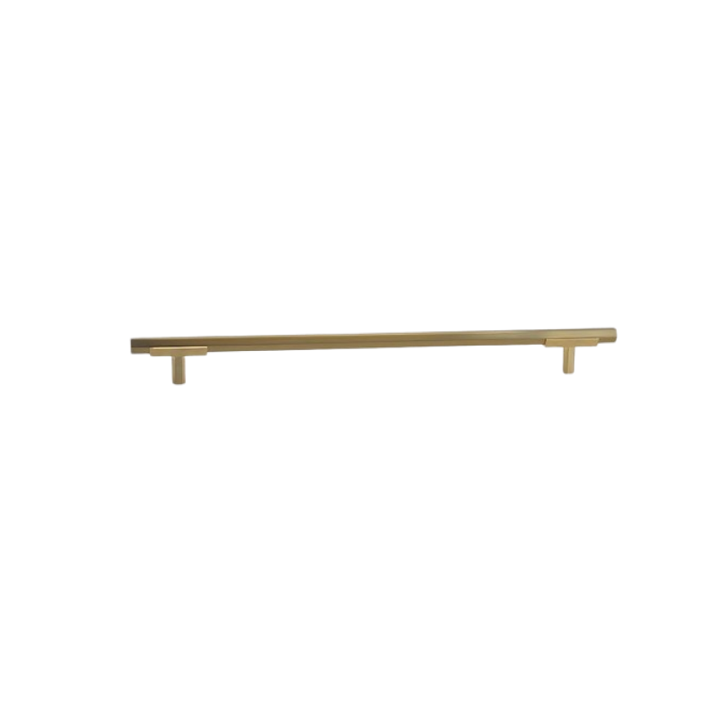 Hexagon Two Tone Appliance Pull - Brushed Gold Base 4776