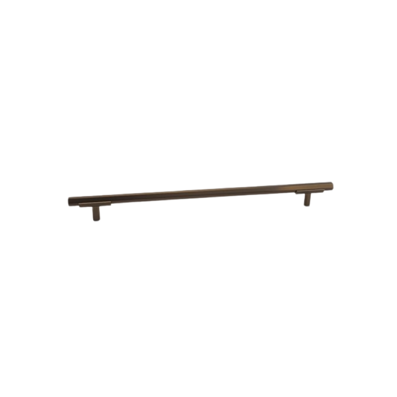 Hexagon Two Tone Appliance Pull - Champagne Bronze Base 4776