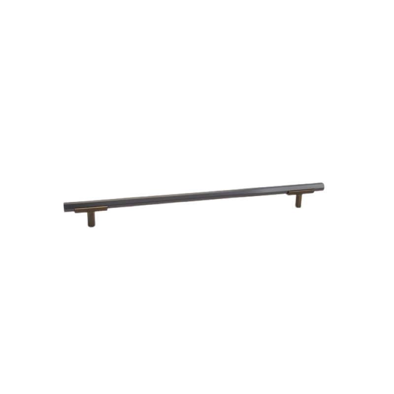 Hexagon Two Tone Appliance Pull - Champagne Bronze Base 4776