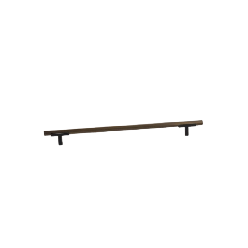 Hexagon Two Tone Appliance Pull - Matte Black Base 4776